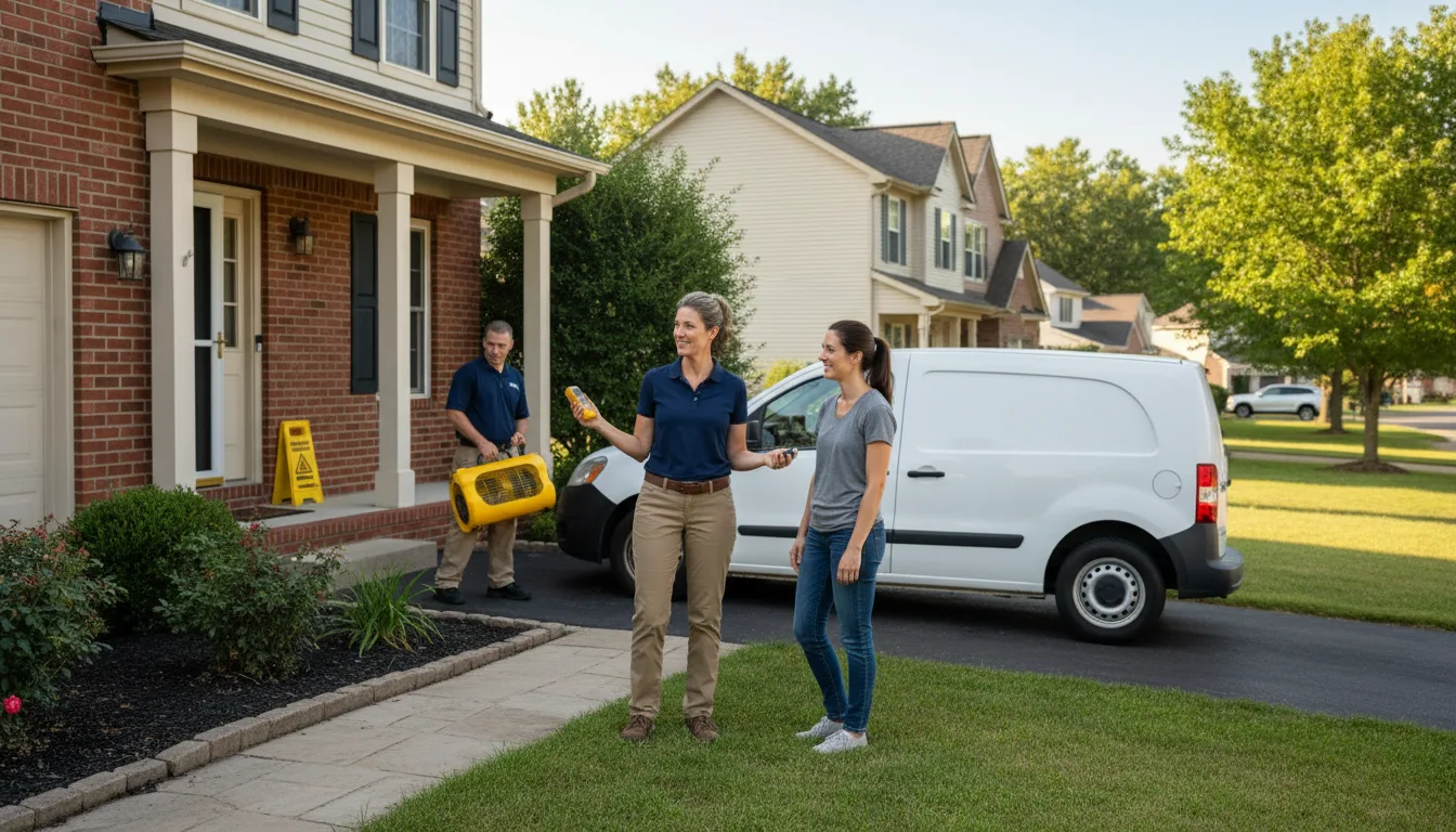 Residential water damage restoration in Jacobs Creek, PA